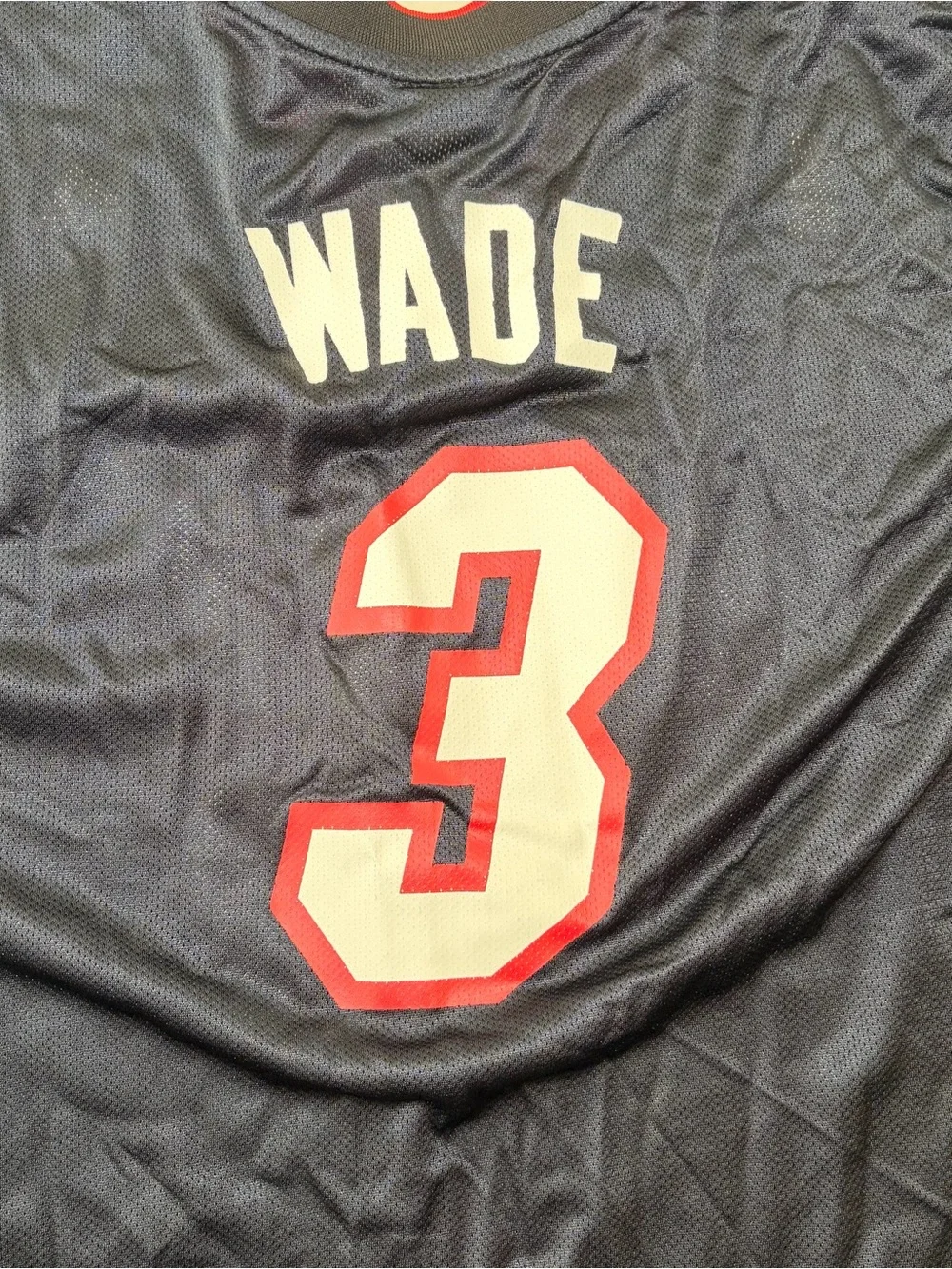 Vintage Adidas Dwyane Wade Miami Heat #3 NBA Jersey XL Throwback Y2K Old School